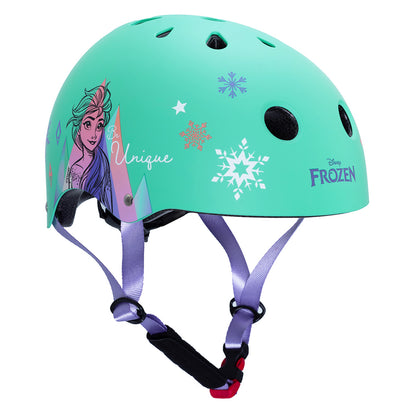 Casque vélo enfant Disney v3 frozen blanc avec molette réglage