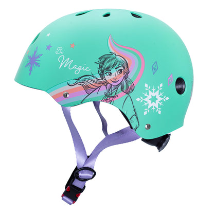 Casque vélo enfant Disney v3 frozen blanc avec molette réglage
