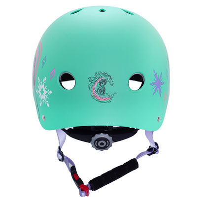 Casque vélo enfant Disney v3 frozen blanc avec molette réglage