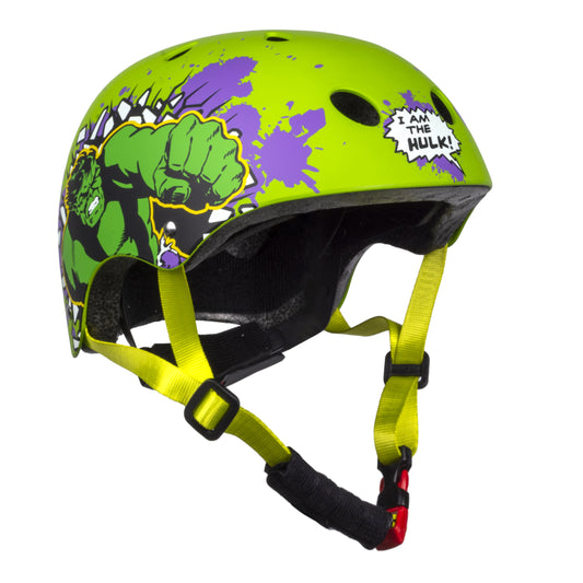 Disney V3 Hulk Green Kids' Bike Helmet with Adjustment Dial