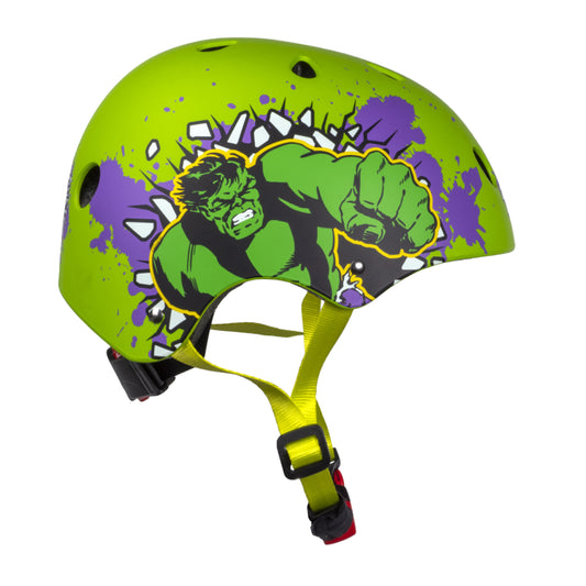 Disney V3 Hulk Green Kids' Bike Helmet with Adjustment Dial