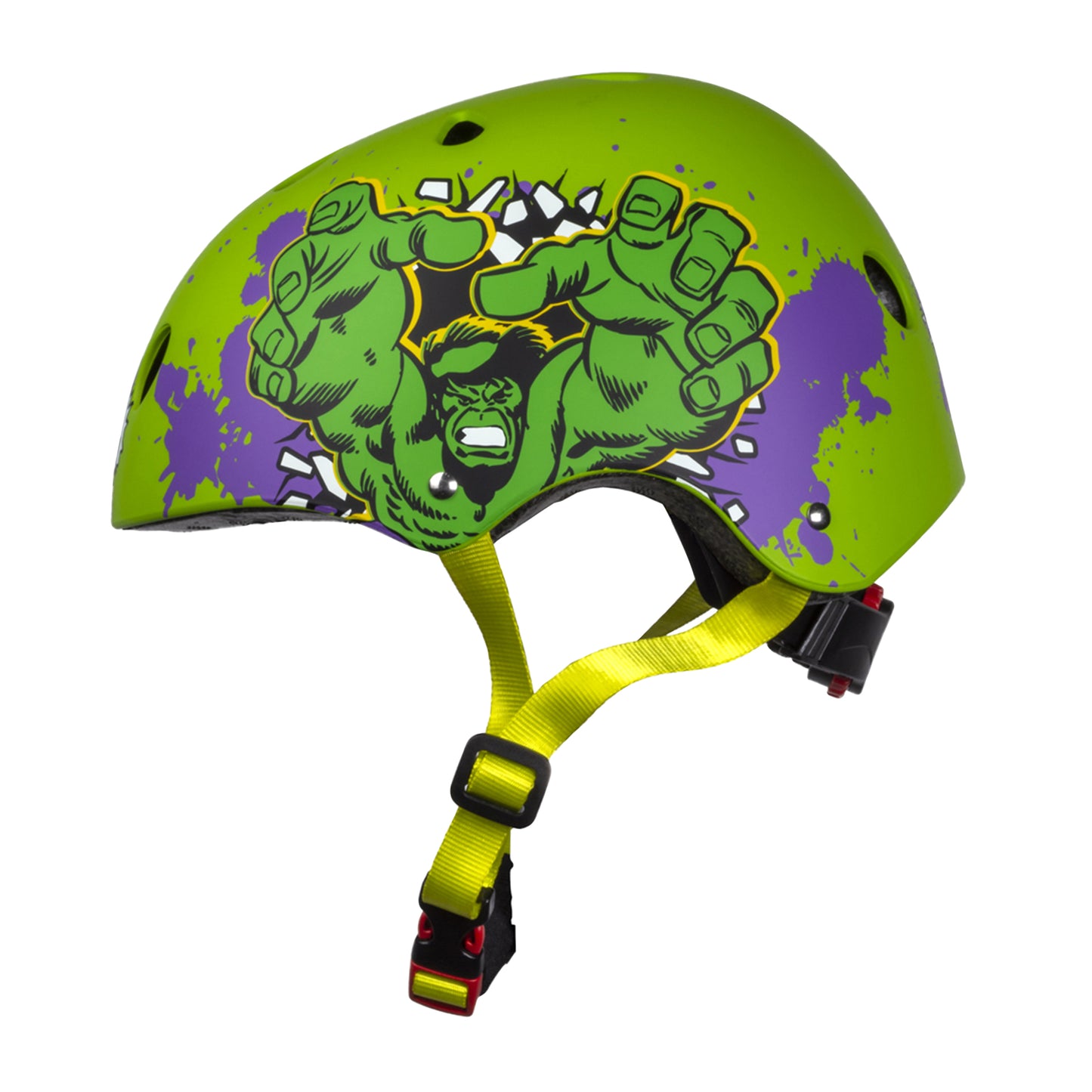 Disney V3 Hulk Green Kids' Bike Helmet with Adjustment Dial
