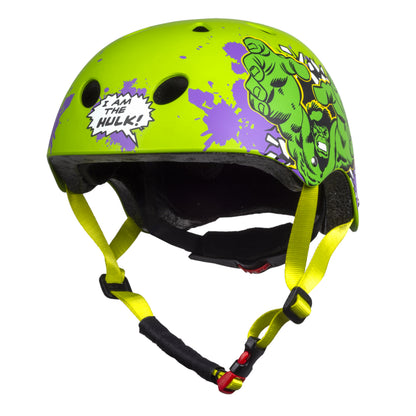 Disney V3 Hulk Green Kids' Bike Helmet with Adjustment Dial