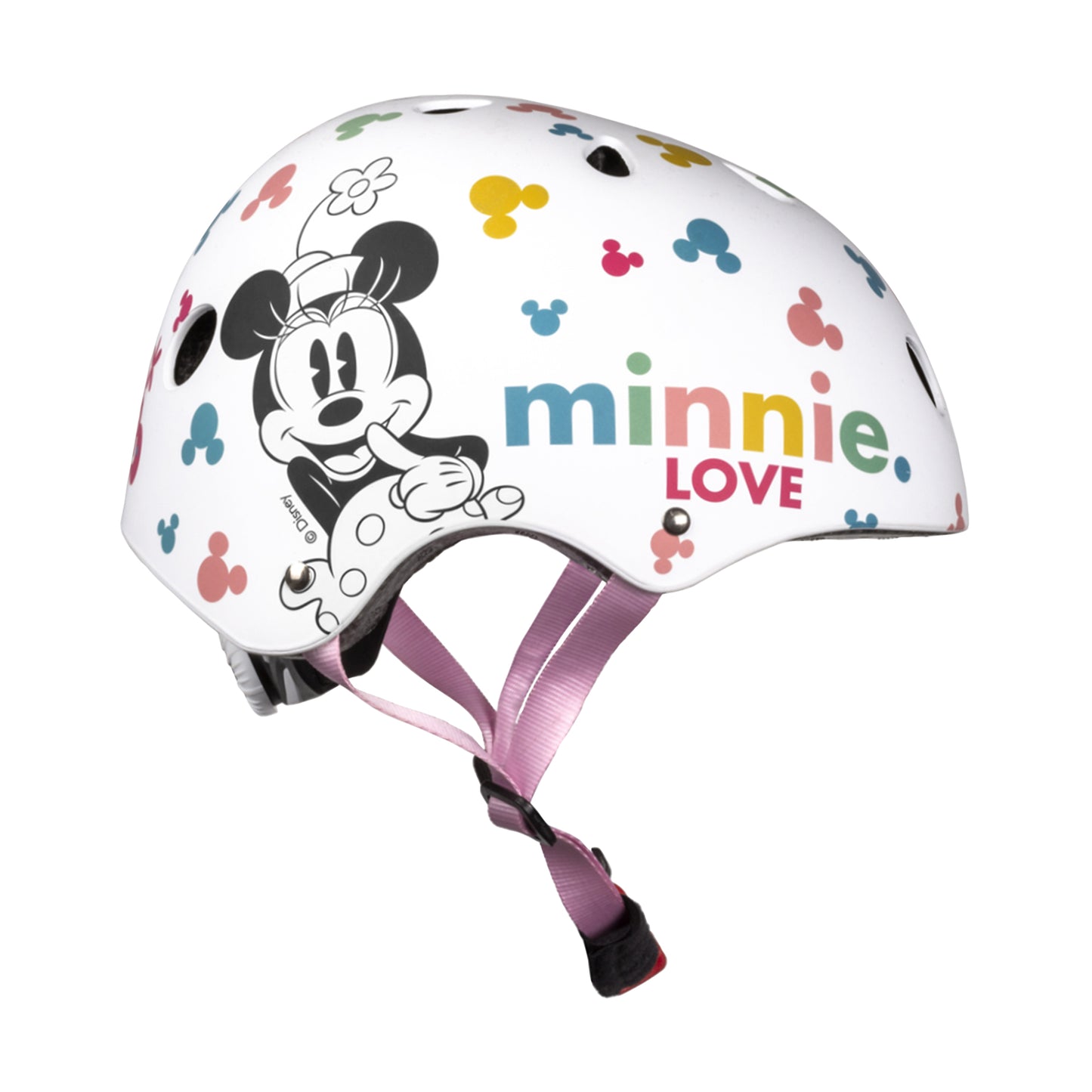Disney Children's Bike Helmet v3 Minnie White with Adjustment Dial