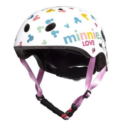 Disney Children's Bike Helmet v3 Minnie White with Adjustment Dial