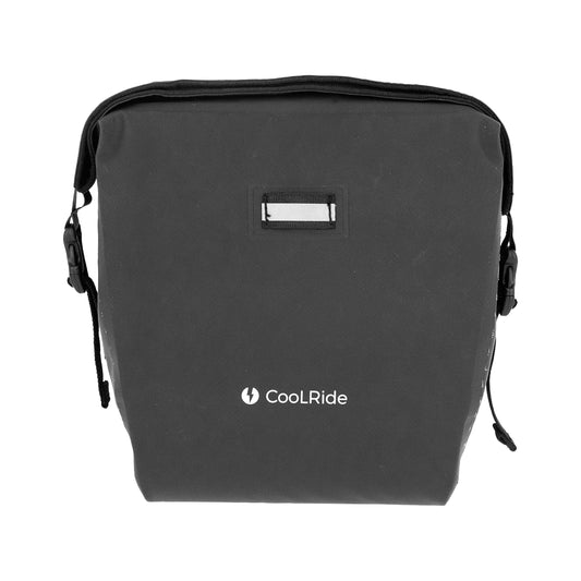 Sacoche avant cintre trottinette / vélo coolride noir 100% waterproof volume 4l