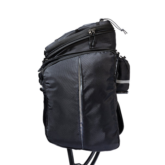 Sacoche arrière vélo Racktime odin noir fixation porte bagage l 37cm x l 24cm x h 24cm
