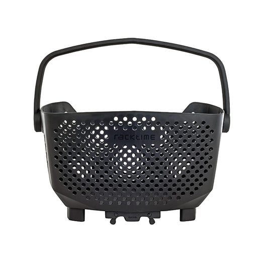 Racktime Bask It Black Plastic Rear Basket for Snapit