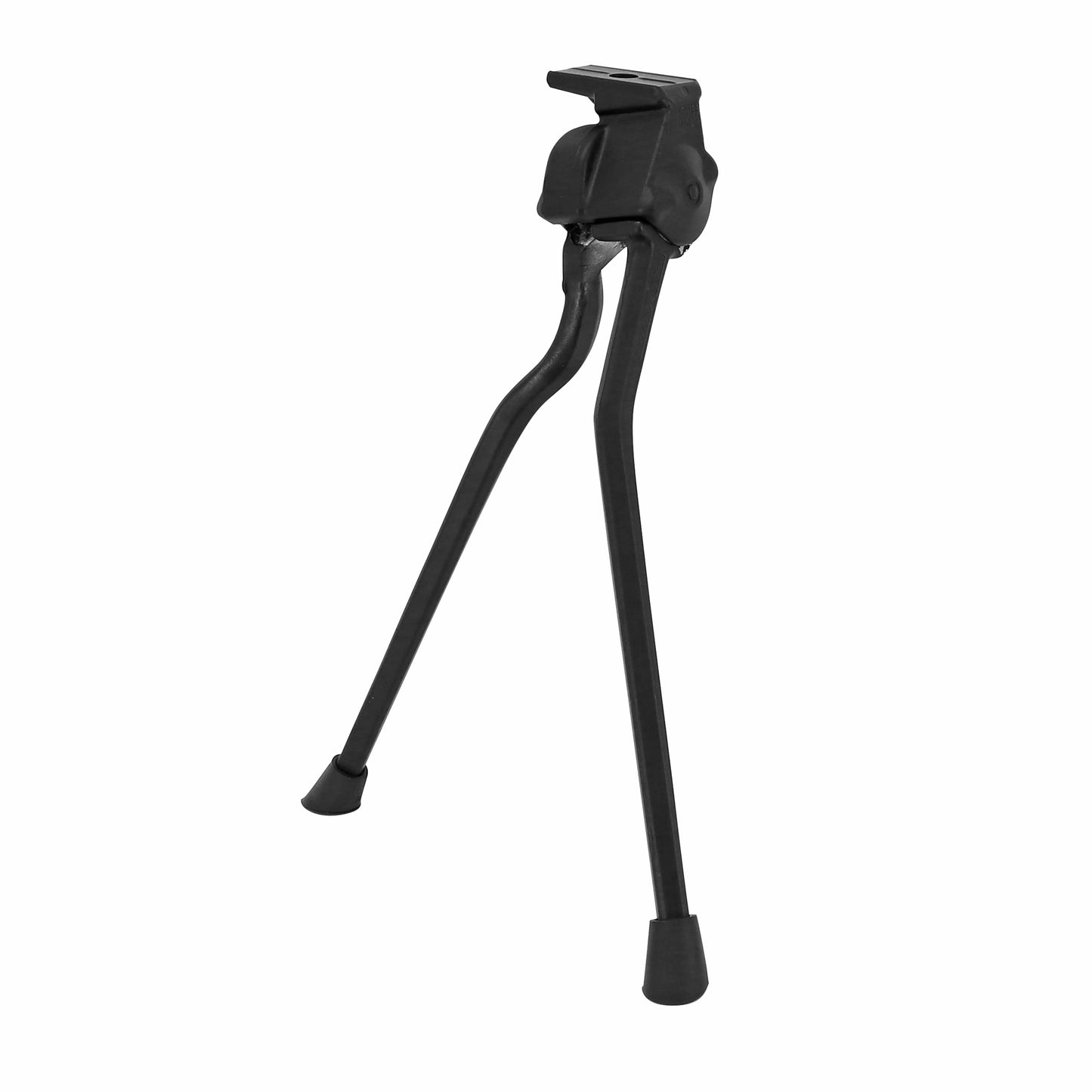Pletscher Twin central double kickstand, black, with 2 legs foldable on the same side, 320mm length