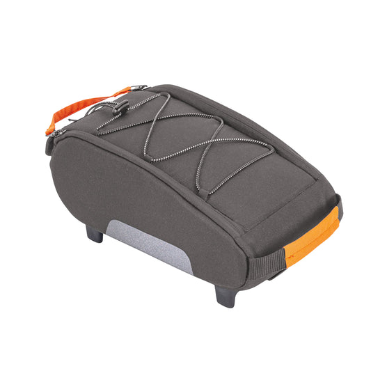 Sacoche arrière vélo Racktime yoshi 2.0 gris fixation porte bagage l 30cm x l 17cm x h 12cm