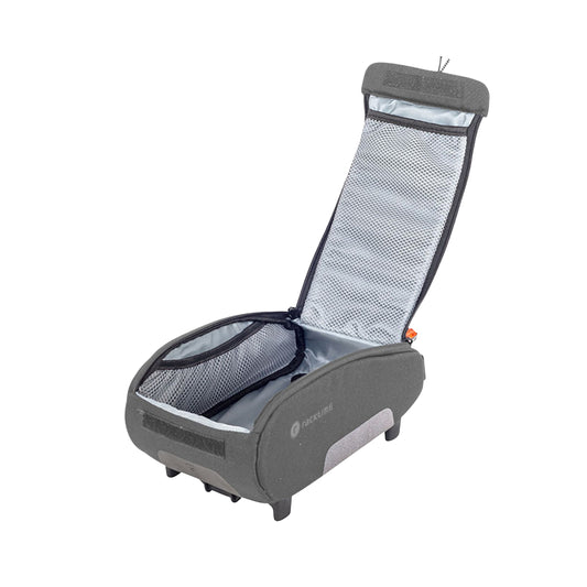 Sacoche arrière vélo Racktime yoshi 2.0 gris fixation porte bagage l 30cm x l 17cm x h 12cm