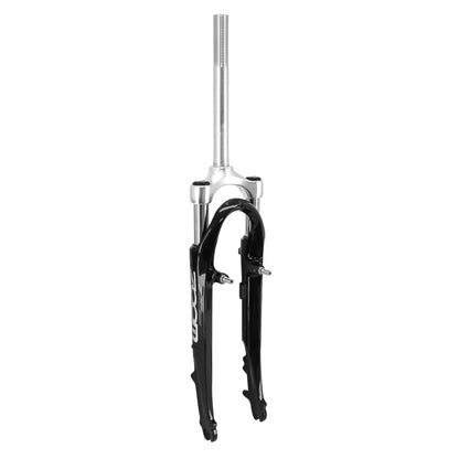 Fourche VTC 28 " Zoom alu ressort noir deb. 45mm pivot (240-75) fileté 1"-22.2