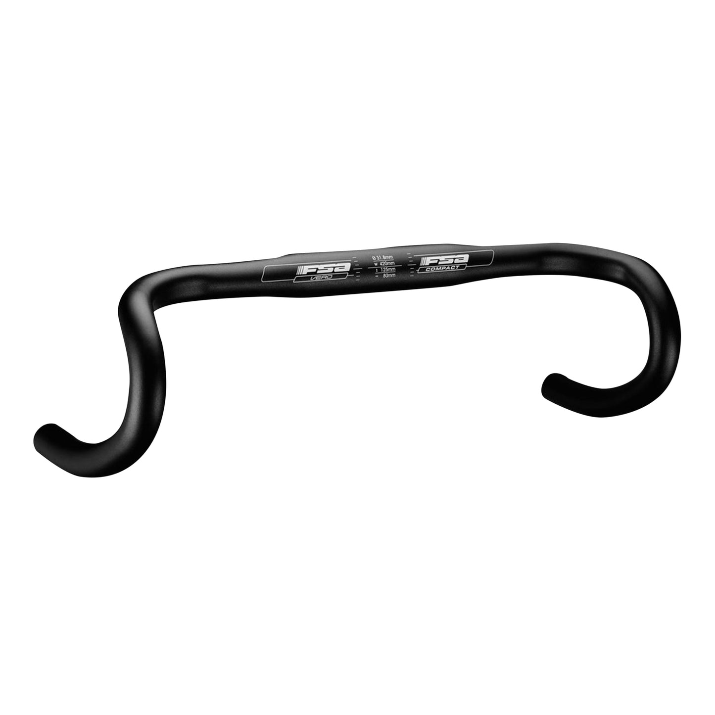 Cintre Route Fsa vero alu noir 31,8 l 46 extérieur (axe-axe 44cm)