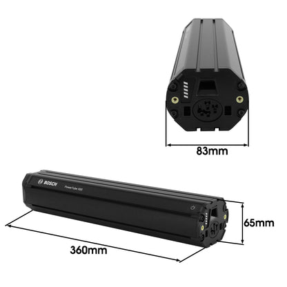 Batterie Bosch cadre 500Wh PowerTube 500 horizontal BBP280
