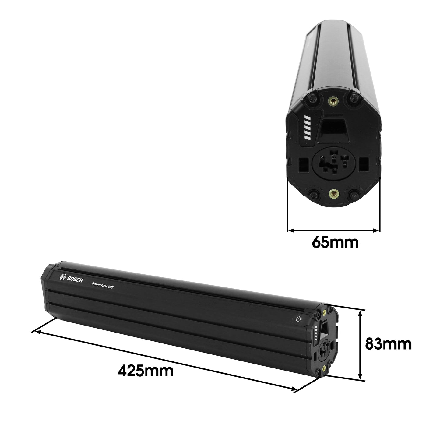 Batterie Bosch cadre 625Wh PowerTube 625 vertical L411