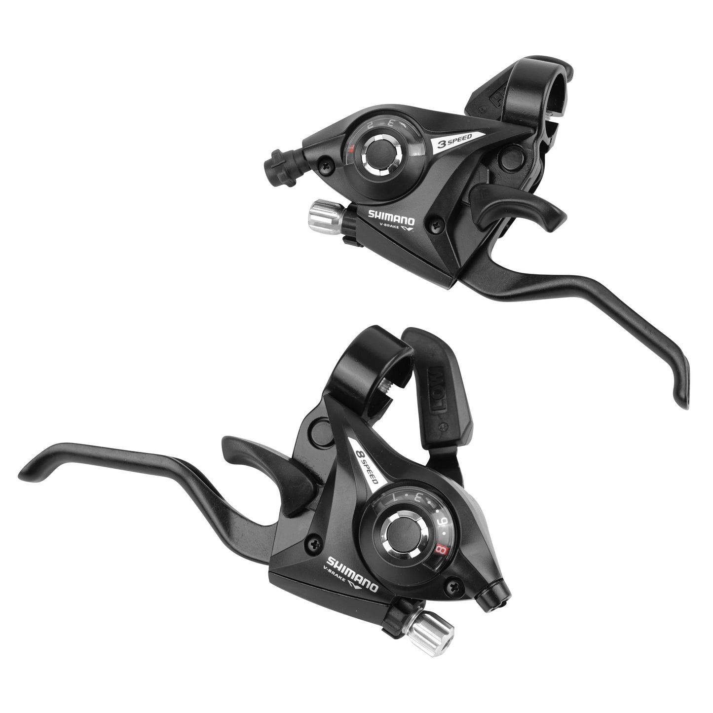Shimano ST-EF51 3x8 Speed V-Brake MTB Levers - Black
