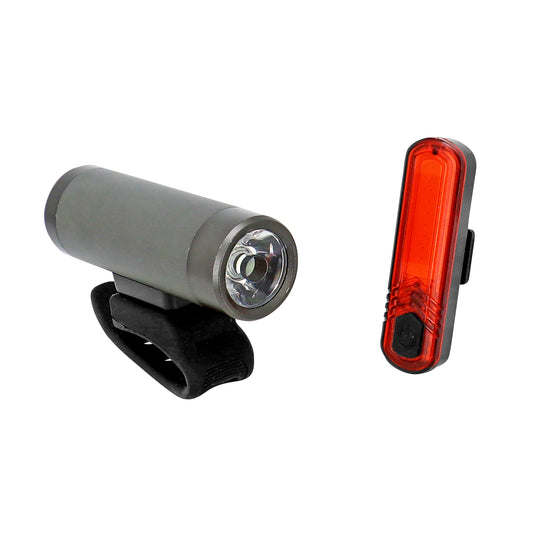 Eclairage vélo usb kit Newton 400 lumens 70b sur cintre-tige de selle leds