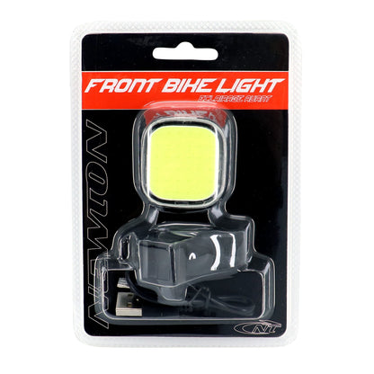 Bike/scooter front USB light Newton 36b for handlebars/seatposts, black LEDs