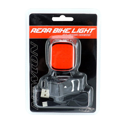 Eclairage vélo - trottinette usb arrière Newton 36b sur cintre-tige de selle leds noir