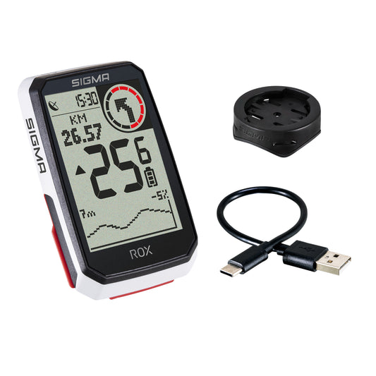 Compteur Sigma rox4.0 Gps blanc altimètre