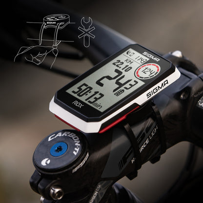 Compteur Sigma rox4.0 Gps blanc altimètre