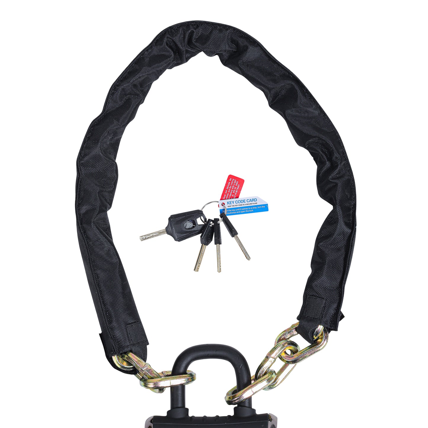 Antivol vélo chaîne avec U à clé Zefal K-traz m18 diam 10 mm noir 1.10m avec 3 clés - sécurité maximale -
