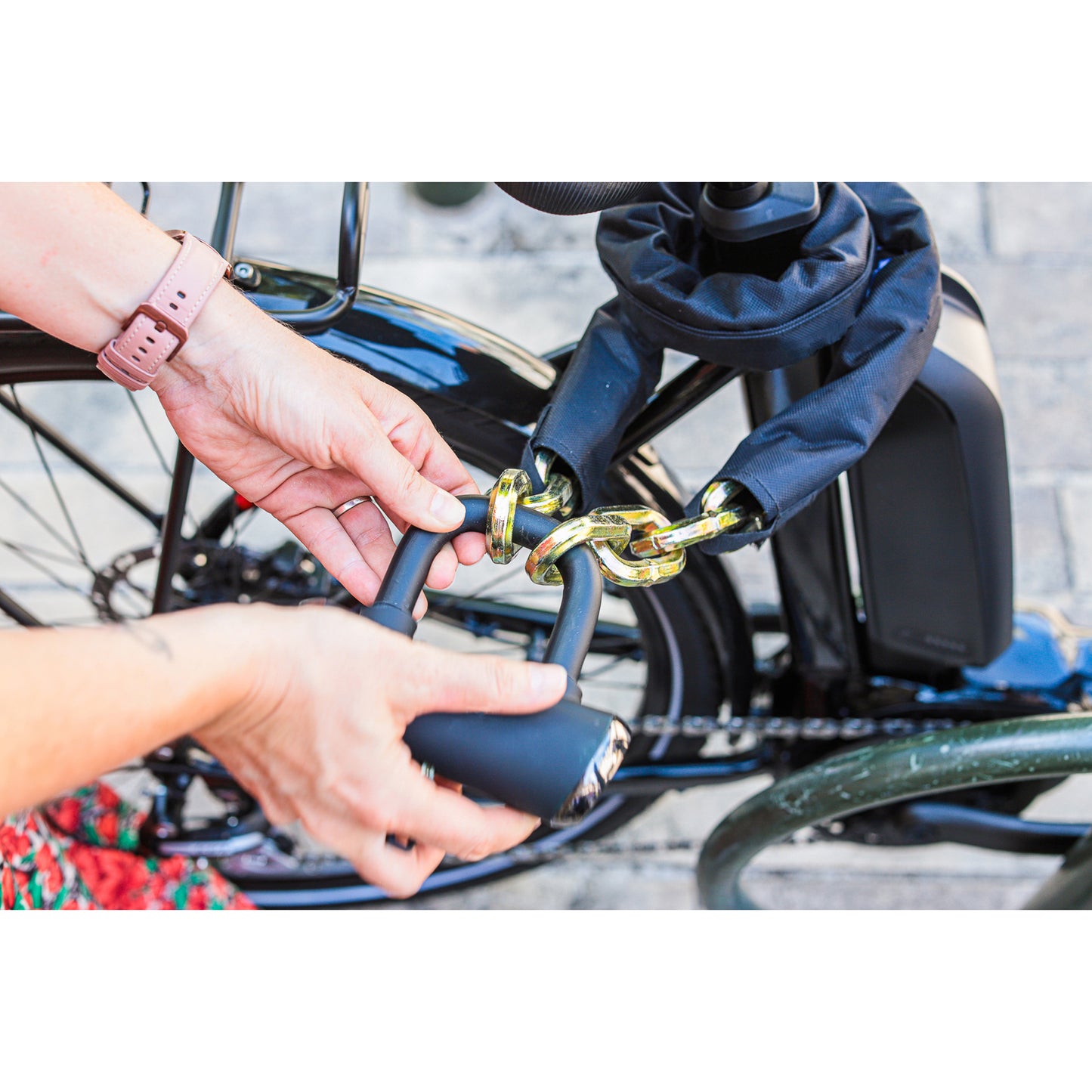 Antivol vélo chaîne avec U à clé Zefal K-traz m18 diam 10 mm noir 1.10m avec 3 clés - sécurité maximale -