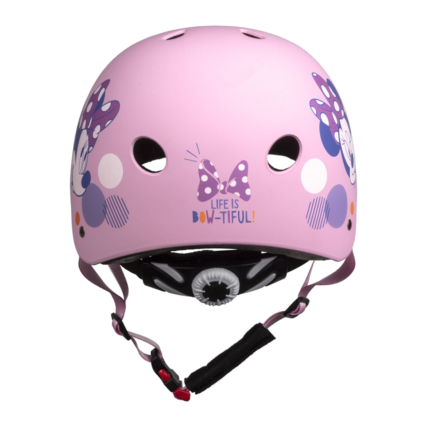 Casque vélo enfant Disney v3 minnie rose avec molette réglage