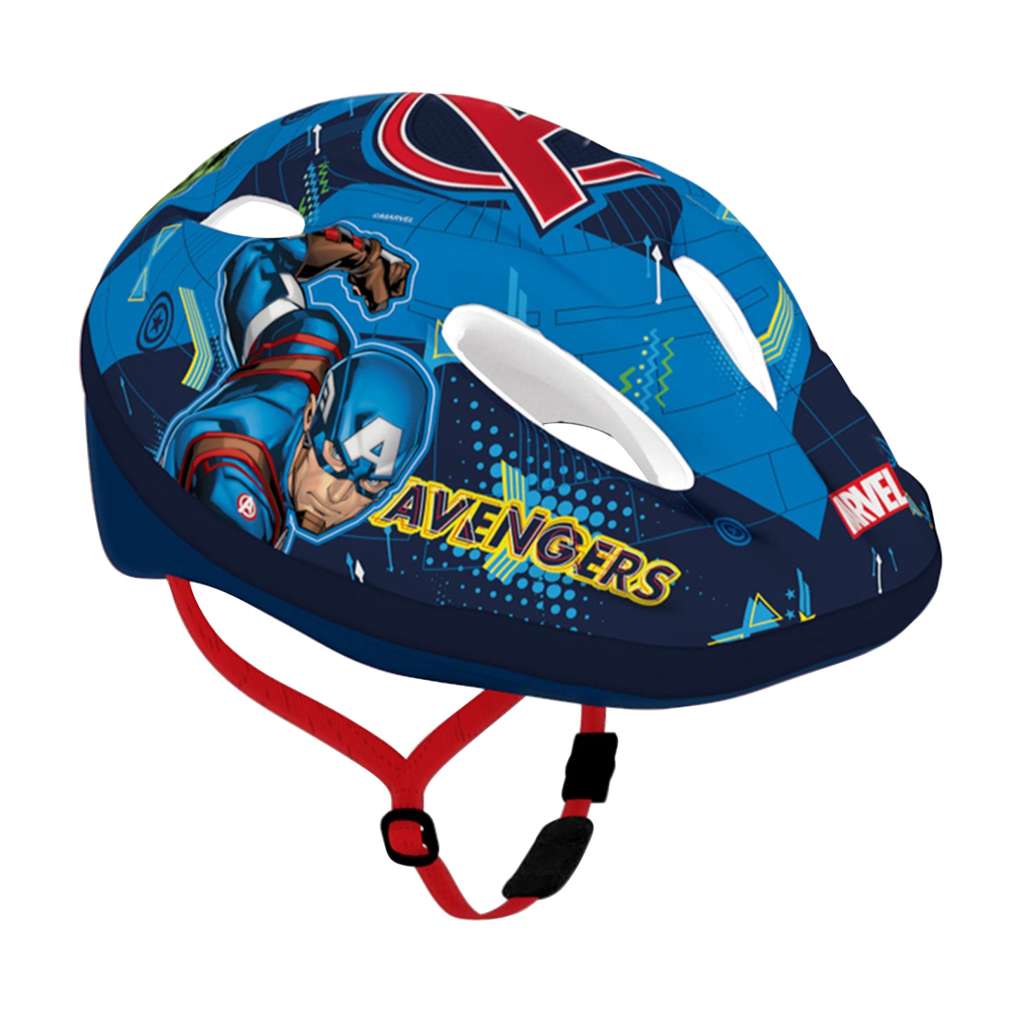 Casque vélo enfant Disney v2 avengers bleu avec molette réglage