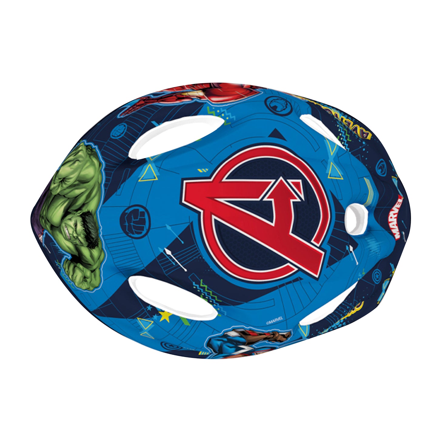 Casque vélo enfant Disney v2 avengers bleu avec molette réglage