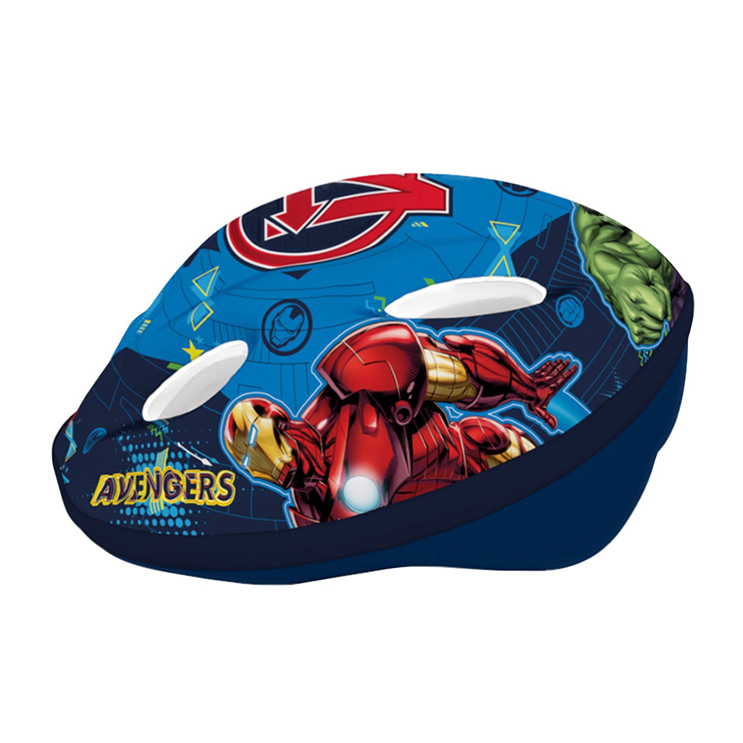 Casque vélo enfant Disney v2 avengers bleu avec molette réglage