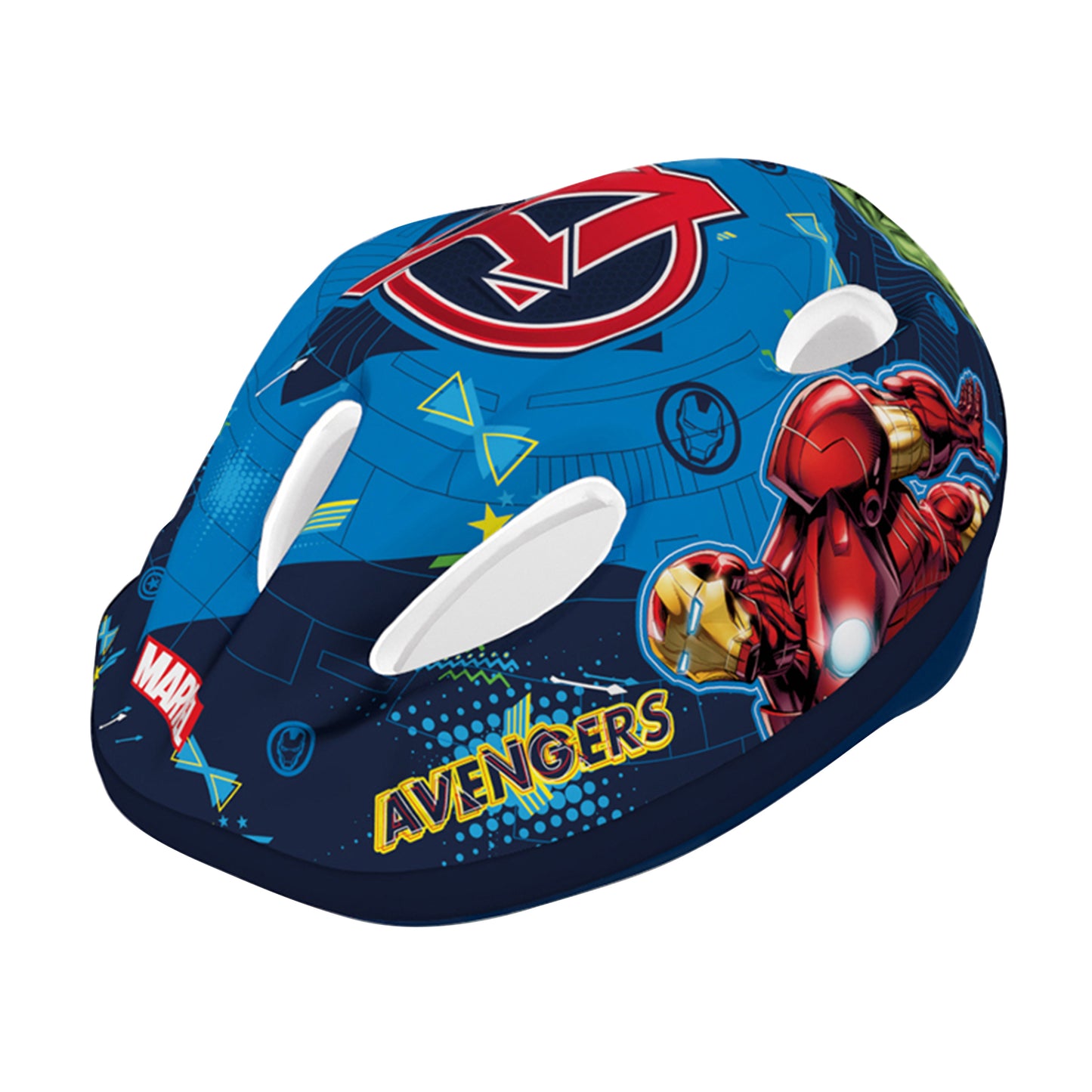 Casque vélo enfant Disney v2 avengers bleu avec molette réglage