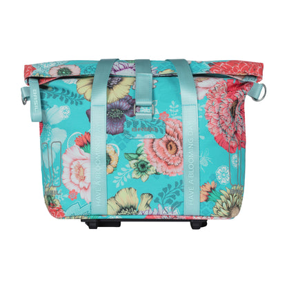 Sac à main vélo Basil bloom field 8-11l bleu clair waterproof fixation système mik inclus 29x15x28cm