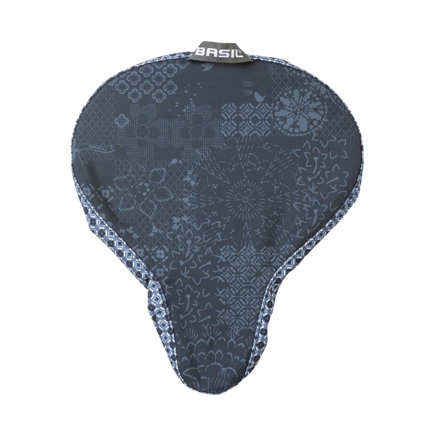 Couvre-selle vélo BASIL Bohème waterproof bleu indigo 28x23 cm