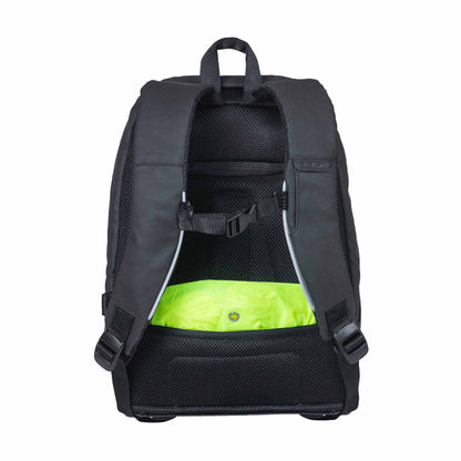 Sacoche arrière sac à dos vélo latérale Basil b-safe nordlicht gris graphite 13l waterproof fixation hook sur porte bagage avec éclairage led fixe-clignotant