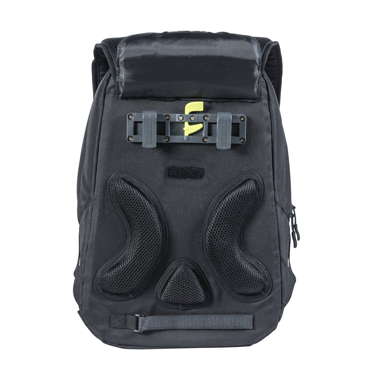 Sacoche arrière vélo latérale sac à dos Basil flex backpack noir 17l fixation hook sur porte bagage