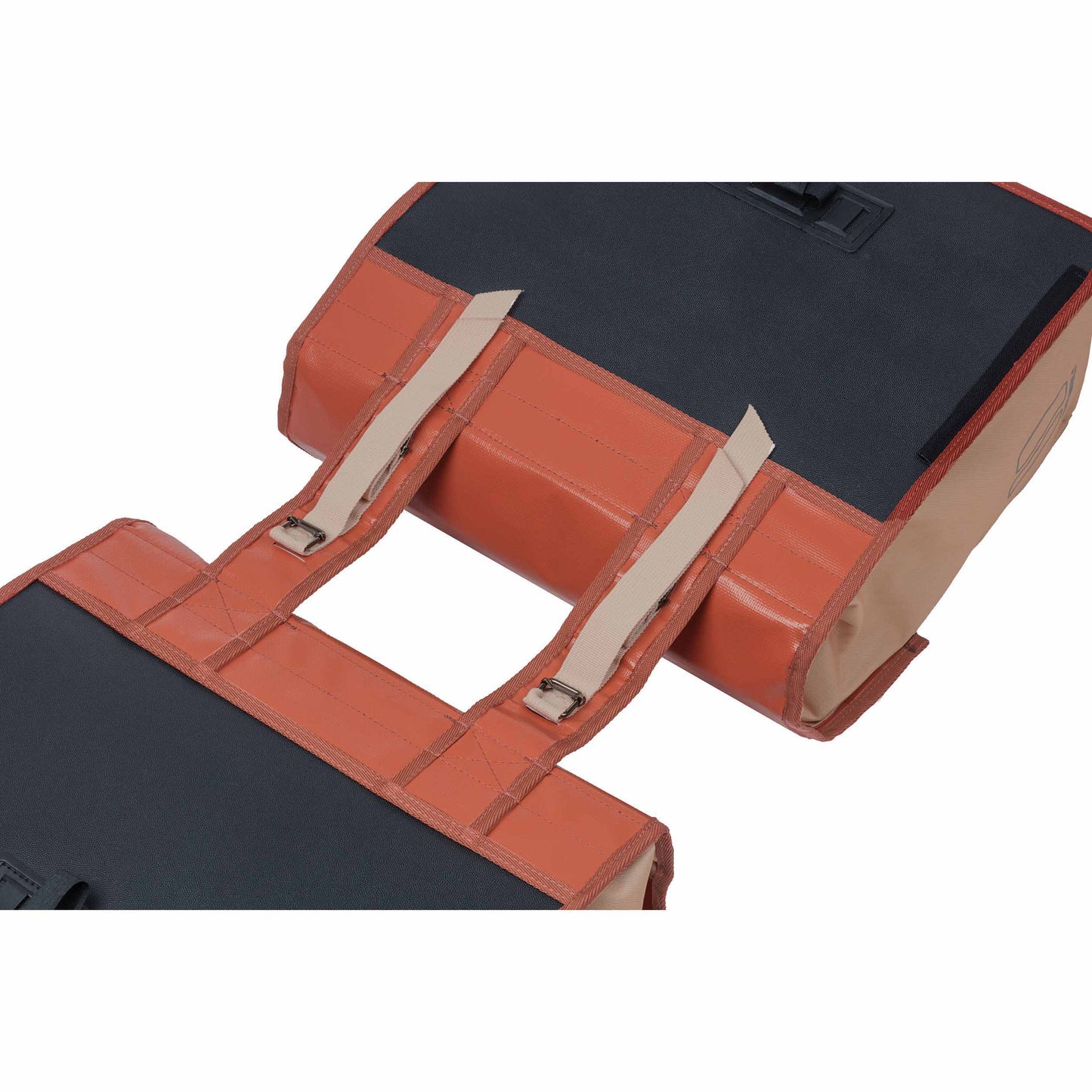 Basil Urban Load Double Waterproof Rear Bicycle Pannier Terra Red-Pink 48-53L 41x18x46cm
