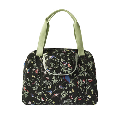 Sacoche arrière vélo latérale sac bandoulière Basil wanderlust 18l charcoal fixation rapide hook-on sur porte bagage avant-arrière 44x17x31cm