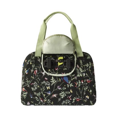 Sacoche arrière vélo latérale sac bandoulière Basil wanderlust 18l charcoal fixation rapide hook-on sur porte bagage avant-arrière 44x17x31cm