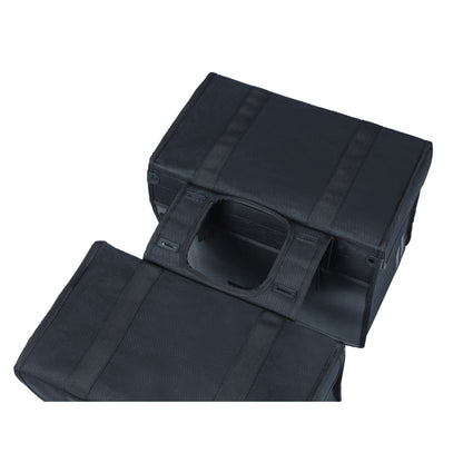 Sacoche arrière vélo double Basil kavan 58l noir 37x24x33cm