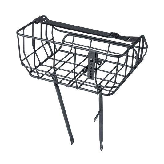 Porte-bagage vélo avant Basil Portland panier 25L noir mat
