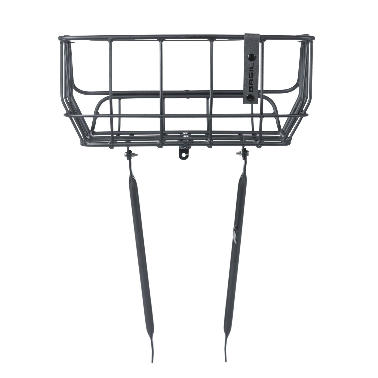 Porte-bagage vélo avant Basil Portland panier 25L noir mat