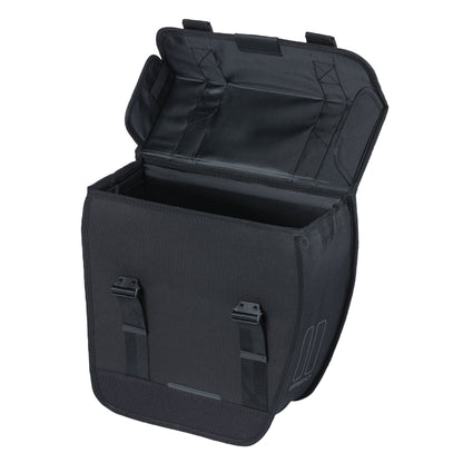 Basil Tour Single Pannier Right 14L Black Hook Fixation 34x14x34cm
