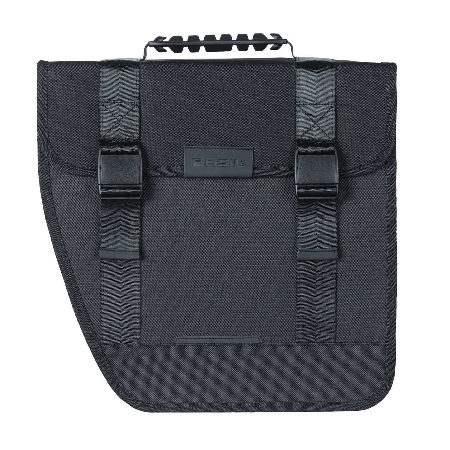 Basil Side Bike Pannier Left Tour 14L Black Hook System 34x14x34cm