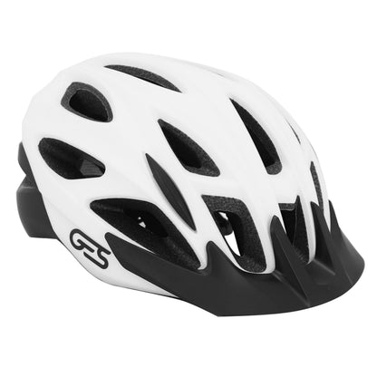 Casque vélo adulte Ges VTT-gravel revo blanc in-mold avec visière et fit-système