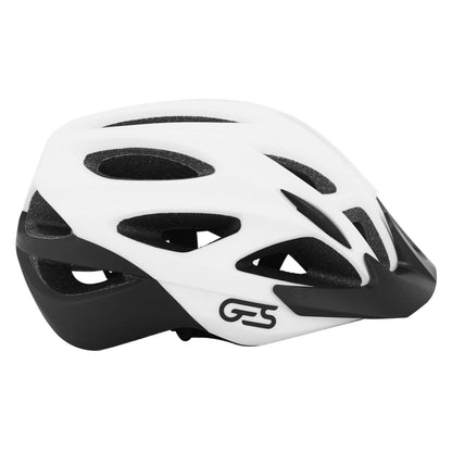 Casque vélo adulte Ges VTT-gravel revo blanc in-mold avec visière et fit-système