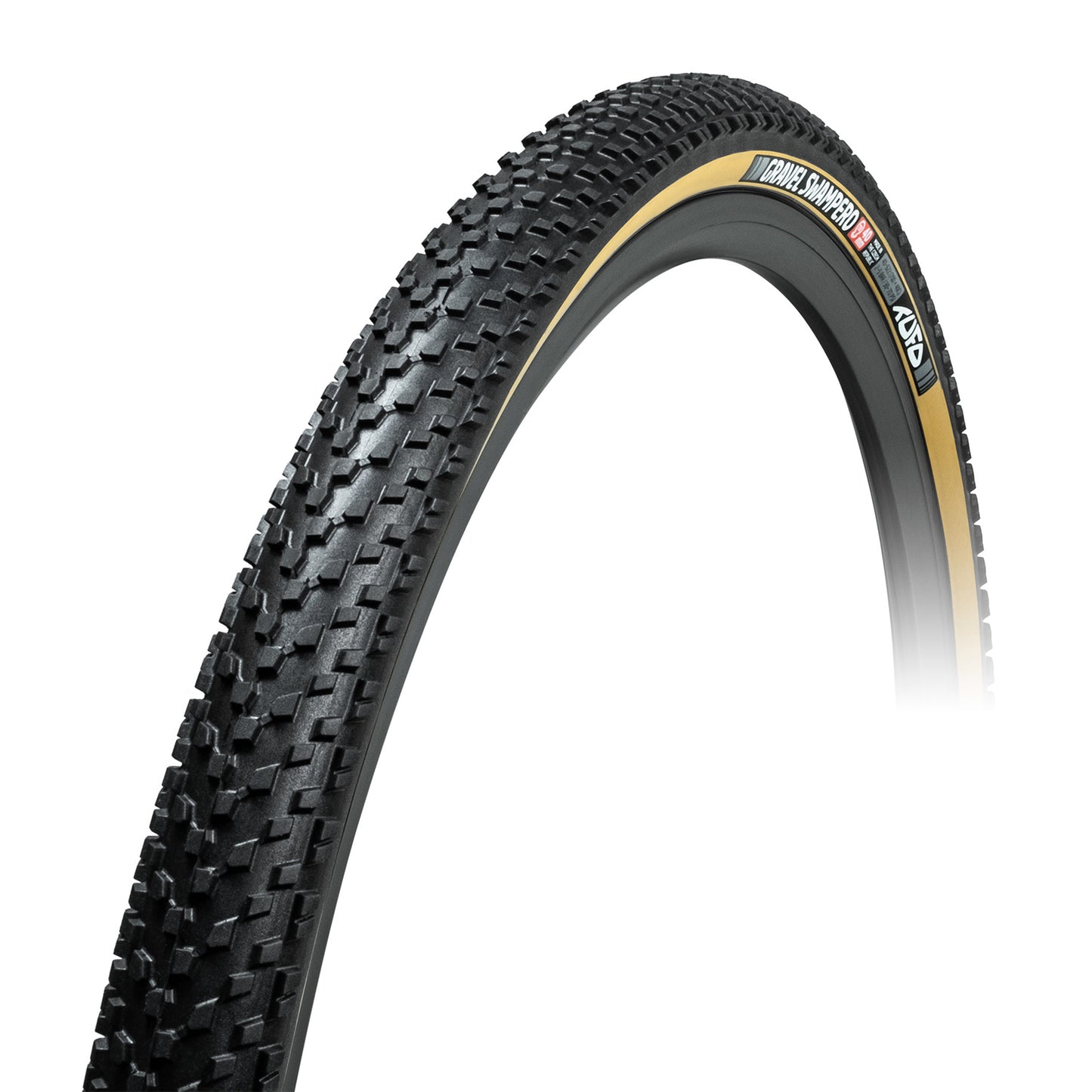 Tufo Swampero 700 x 36 Black-Beige Tubeless Ready TS Gravel Tire (36-622)