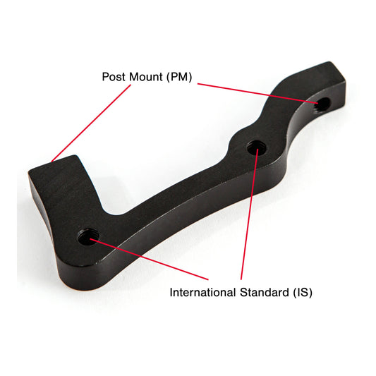 Adaptateur frein à disque VTT avant / arrière Fibrax étrier post-mount disque 203mm sur fourche et 180mm sur cadre international