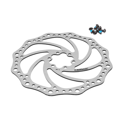 Disque de frein VTT 6 trous Fibrax compatible Shimano et autres 180mm
