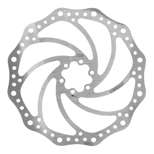 Fibrax 6-hole MTB brake disc Shimano and other compatible 203mm Sur-Ron compatible